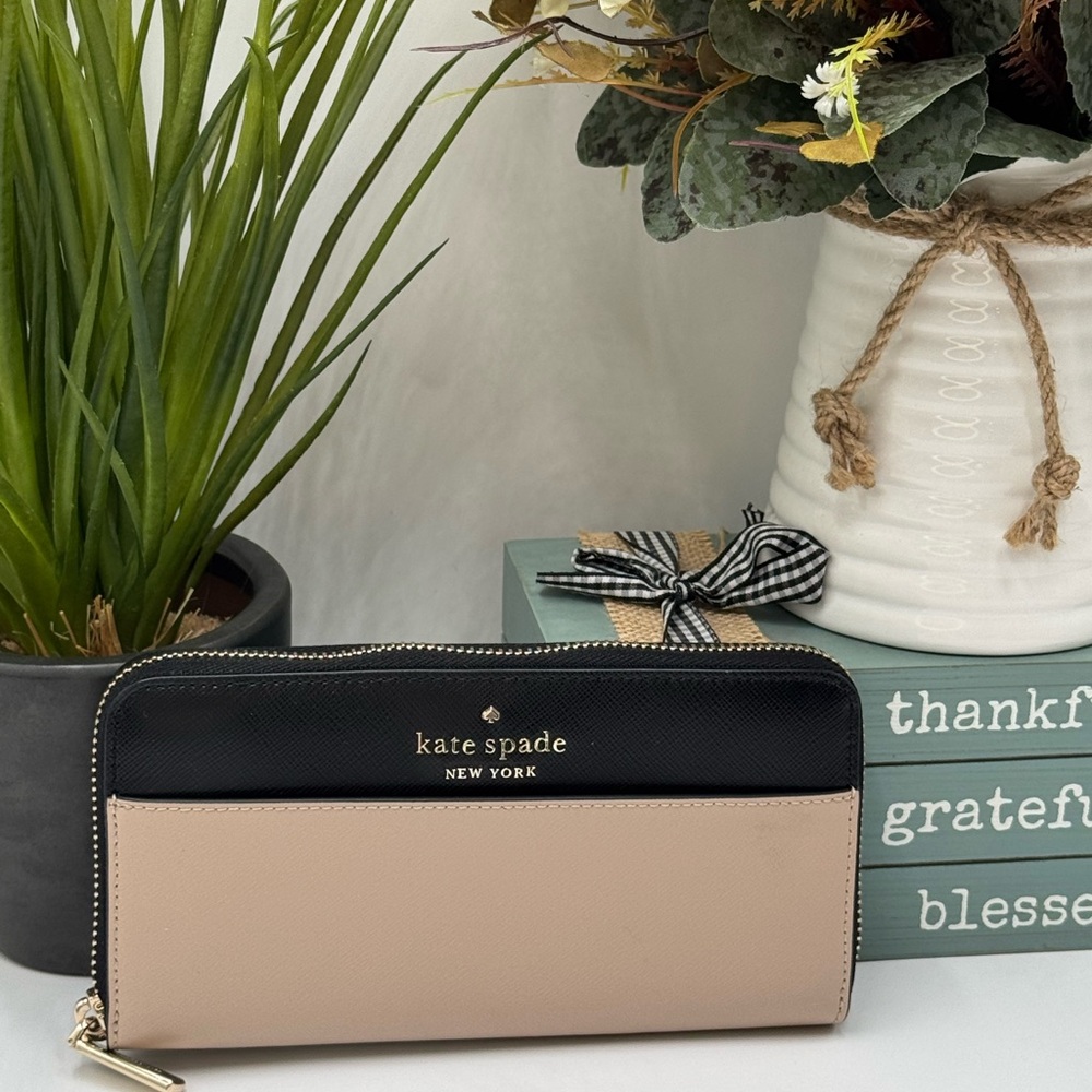 Kate Spade New York staci colorblock large continental Leather wallet